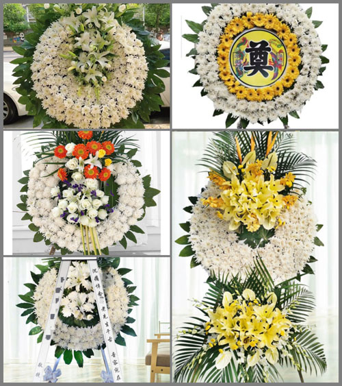 山西长治长子县岚水乡花圈速递